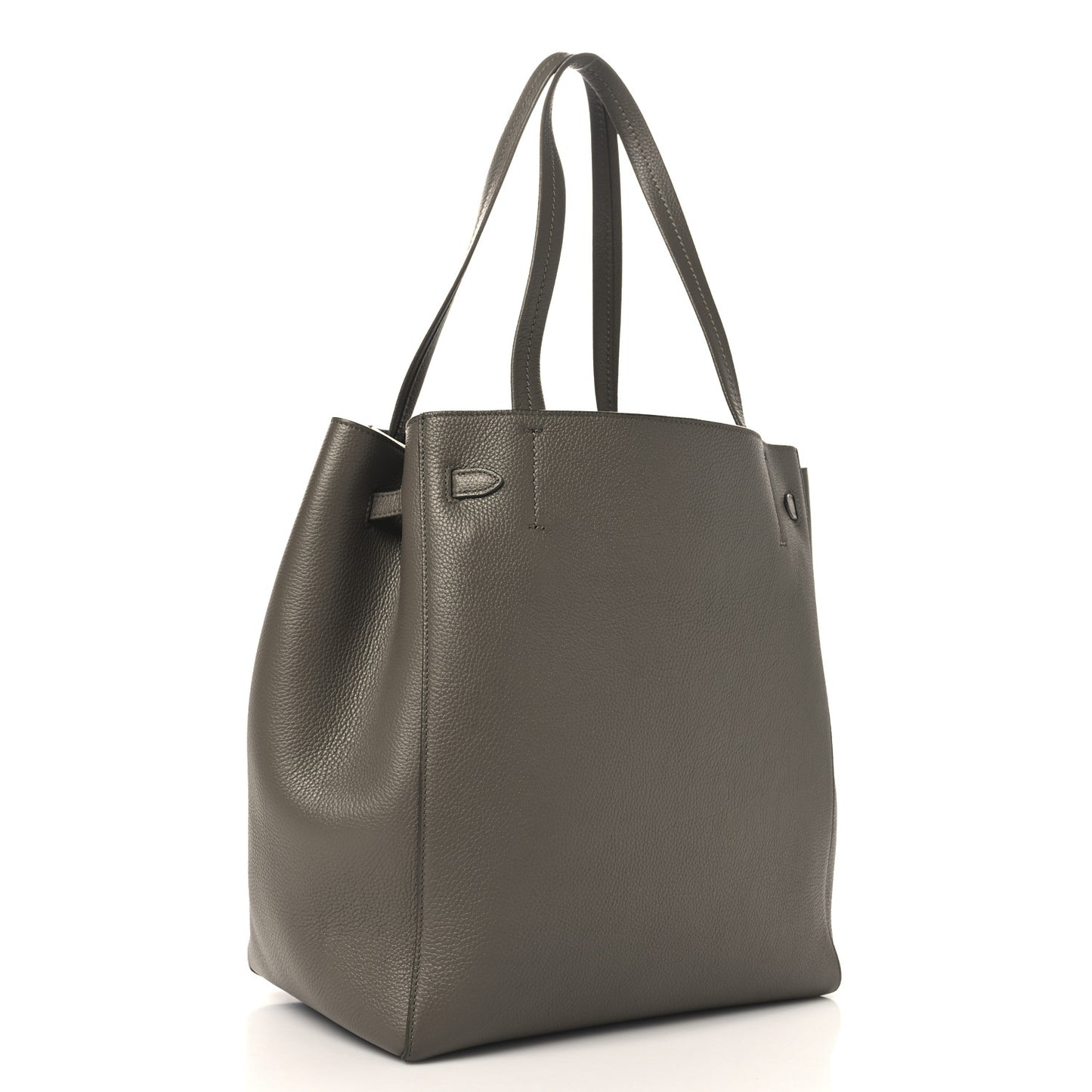 Soft Grained Calfskin Small Belt Cabas Phantom Taupe