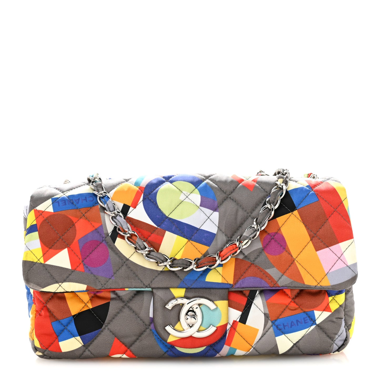 Nylon Printed Small Coco Color Flap Multicolor