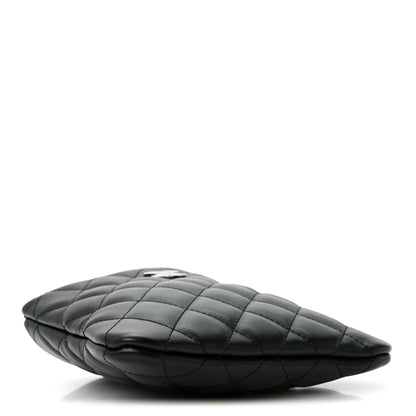 Chanel Lambskin Quilted Uniform Crossbody Bag Black 4 of 11