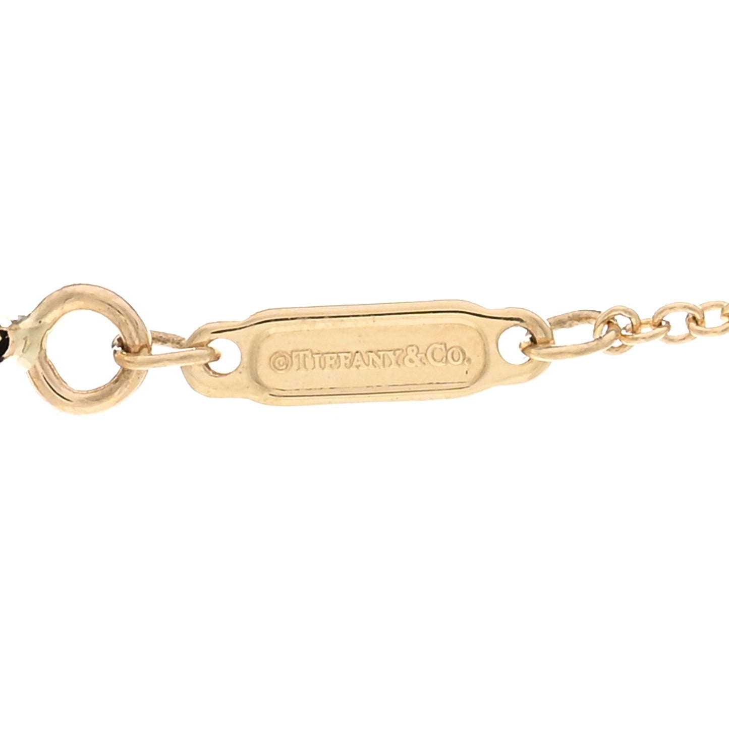 18K Yellow Gold Small T Smile Pendant Necklace