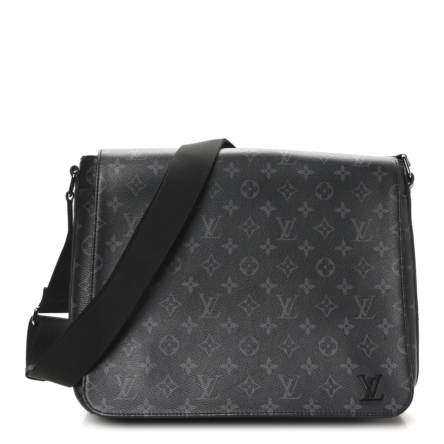 Louis Vuitton Monogram Eclipse District MM Black 1 of 8