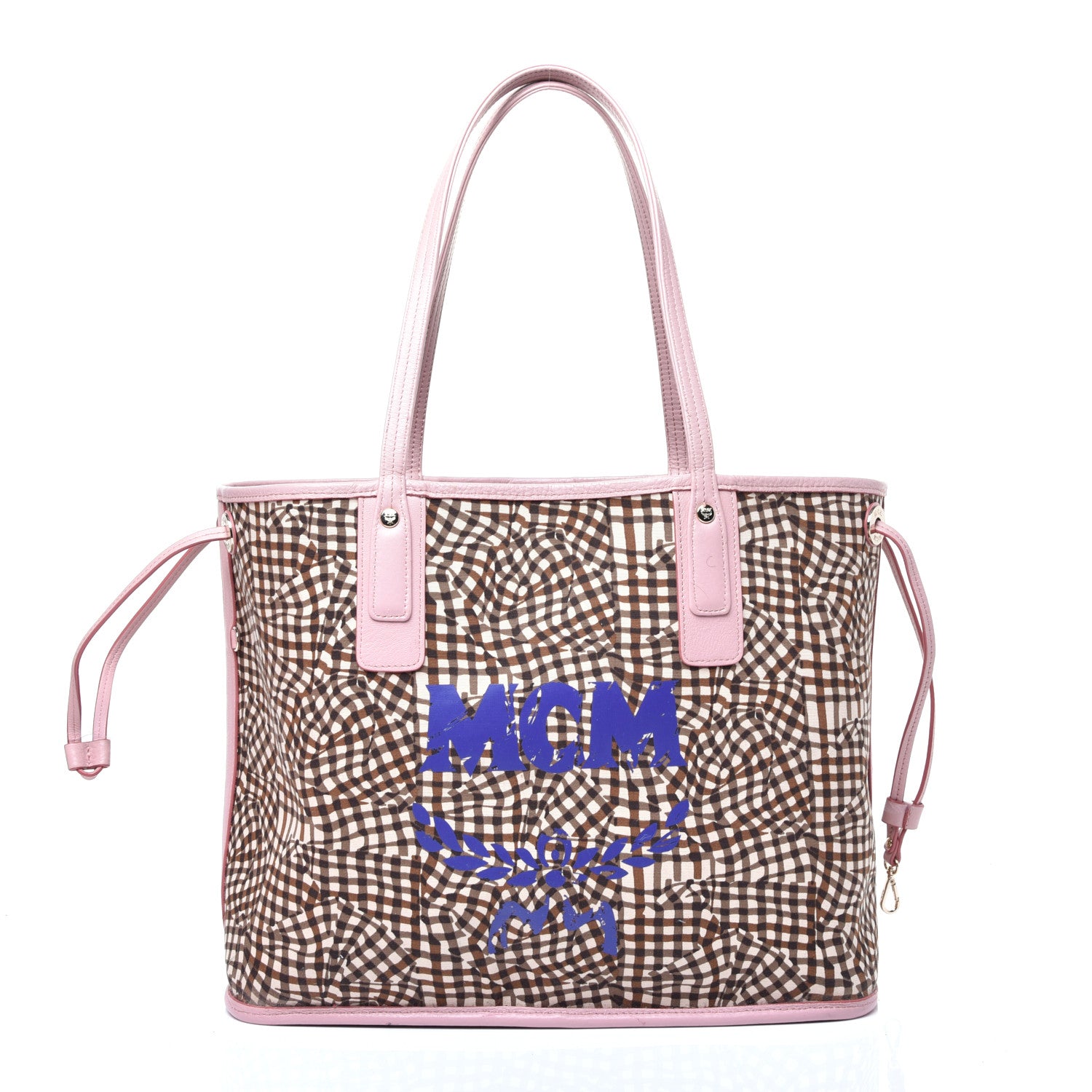 MCM Visetos Medium Liz Reversible Shopper Tote Soft Pink 10 of 16