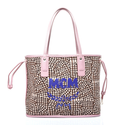 MCM Visetos Medium Liz Reversible Shopper Tote Soft Pink 10 of 16