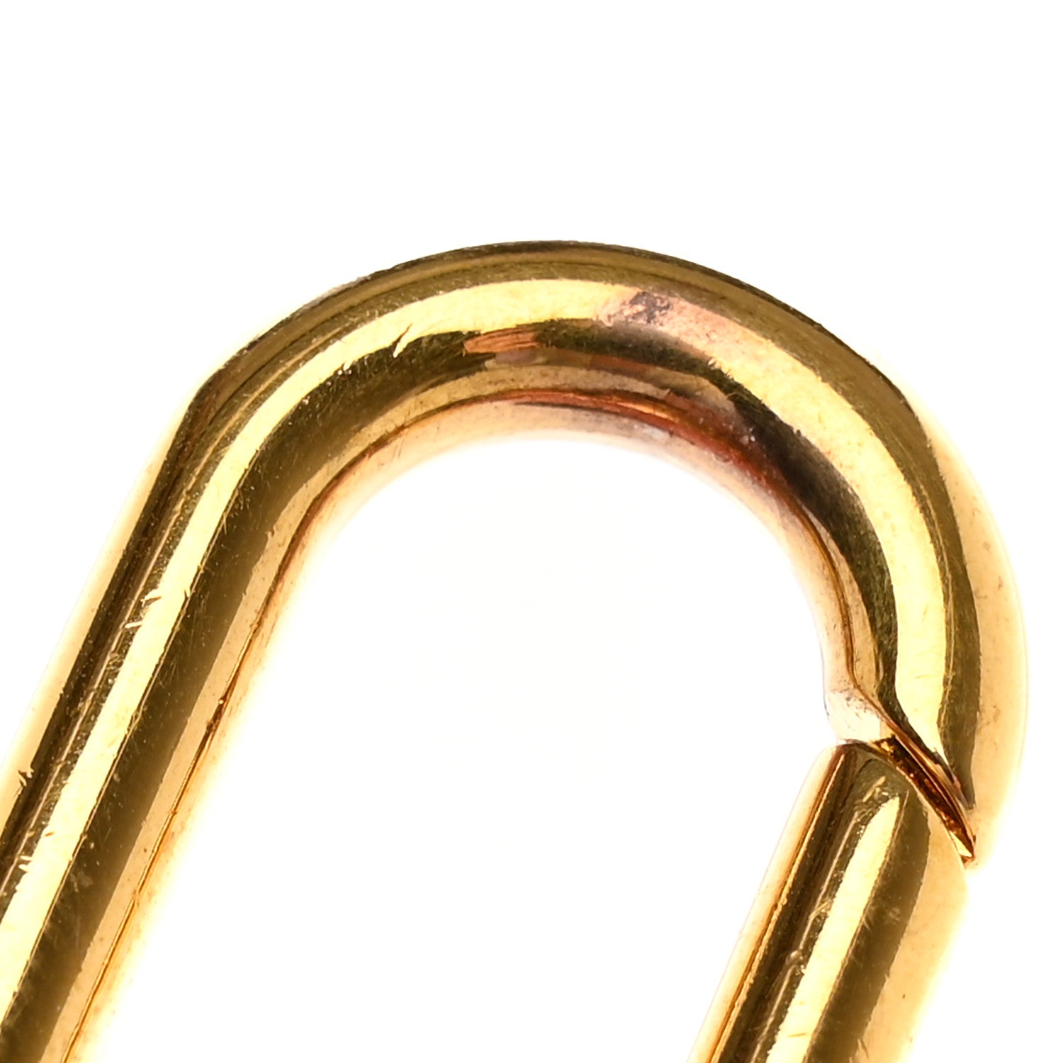 Louis Vuitton Brass Enamel Fleur De Monogram Bag Charm Chain Gold 6 of 7