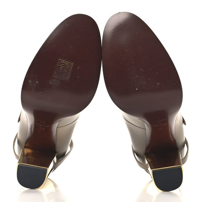 Fendi Vitello Delfina High Heel Pumps 40 Tortora 6 of 10
