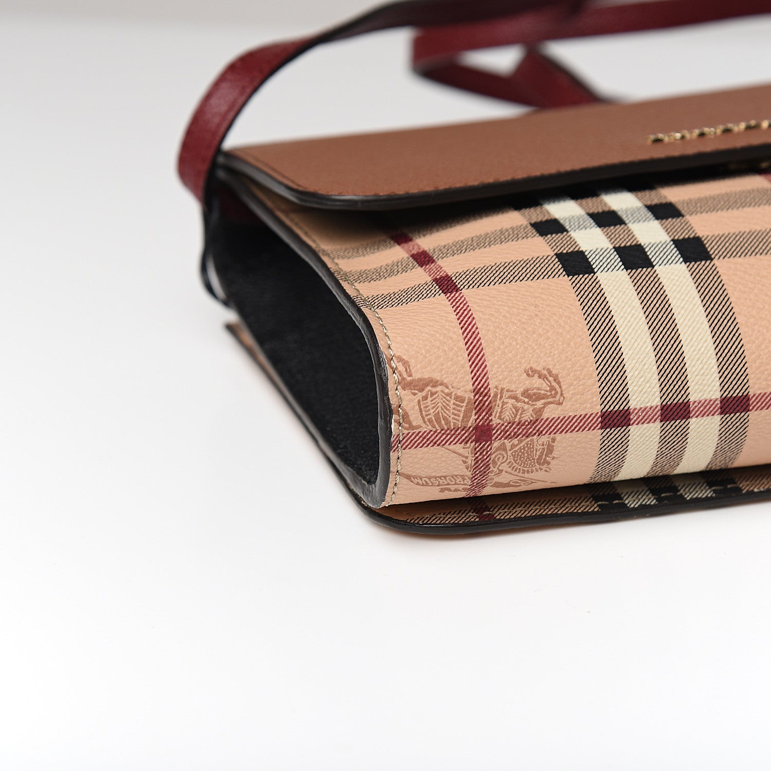 Burberry Haymarket Check Small Loxley Crossbody Bright Toffee 6 of 8