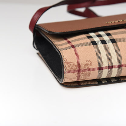 Burberry Haymarket Check Small Loxley Crossbody Bright Toffee 6 of 8