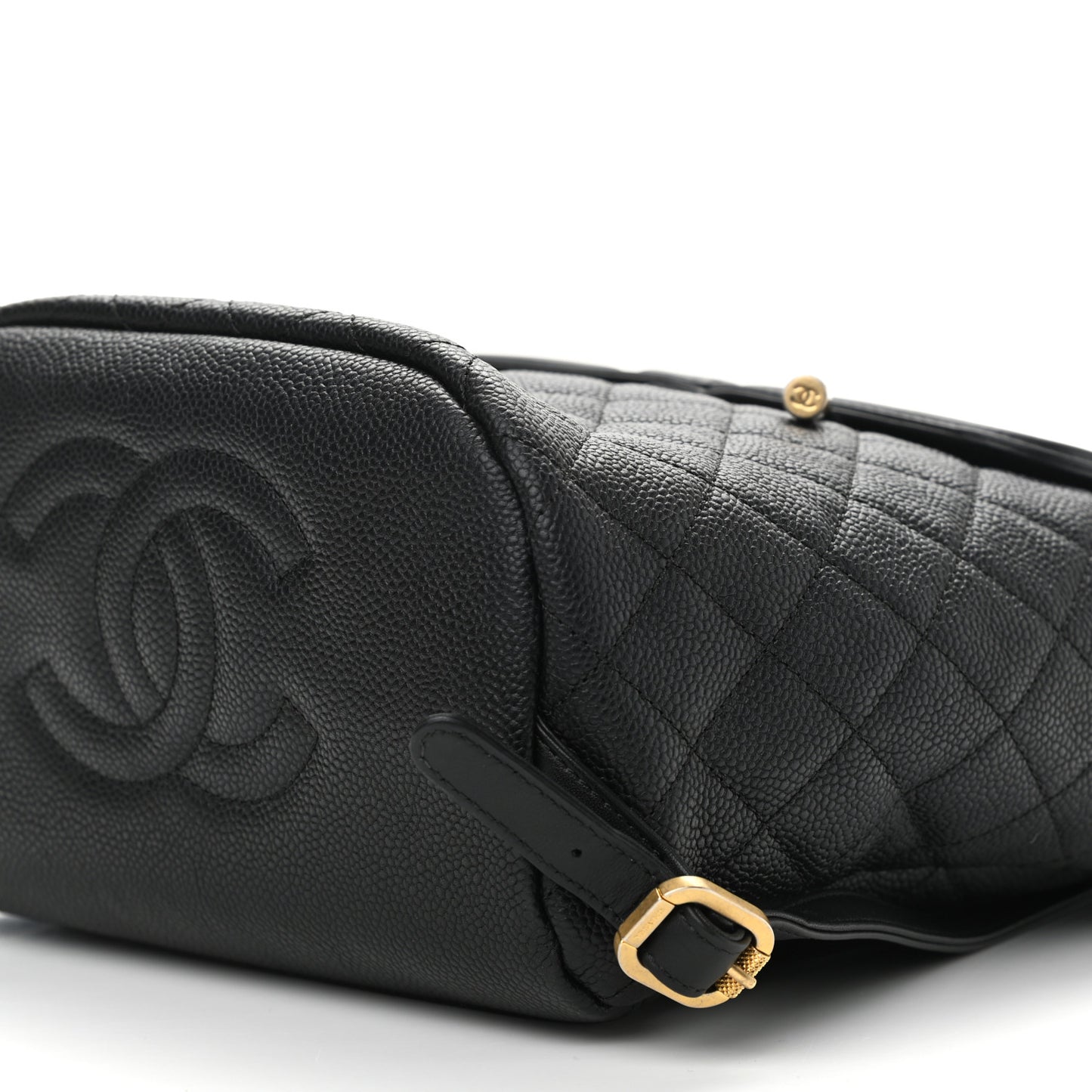 Caviar Quilted Filigree Backpack Black