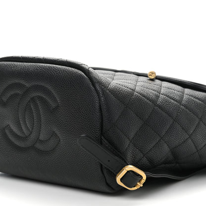 Chanel Caviar Quilted Filigree Backpack Black 10 of 11