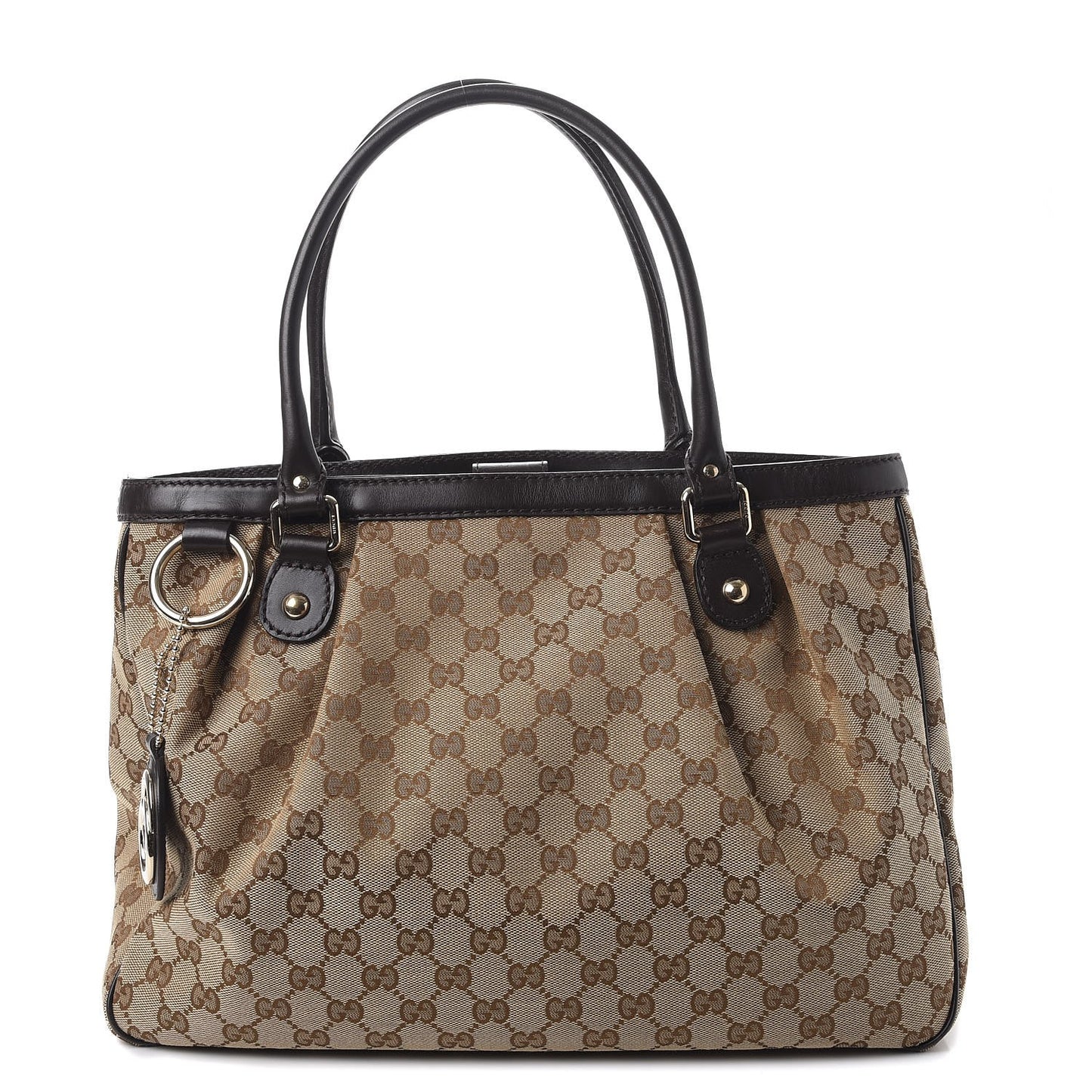 Monogram Medium Sukey Top Handle Tote Brown