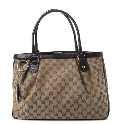 Gucci Monogram Medium Sukey Top Handle Tote Brown 1 of 11