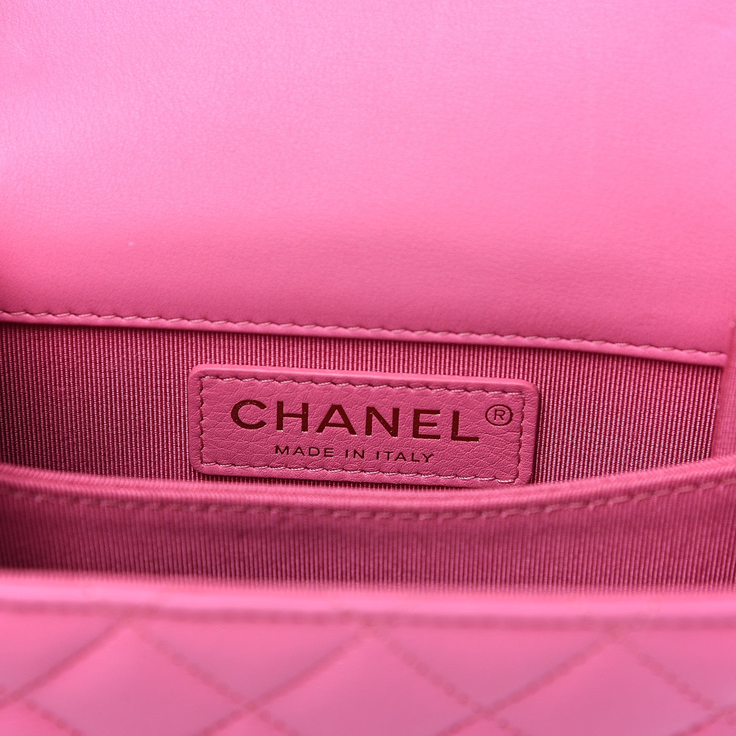 Chanel Calfskin Quilted North South Boy Flap Pink 5 of 11