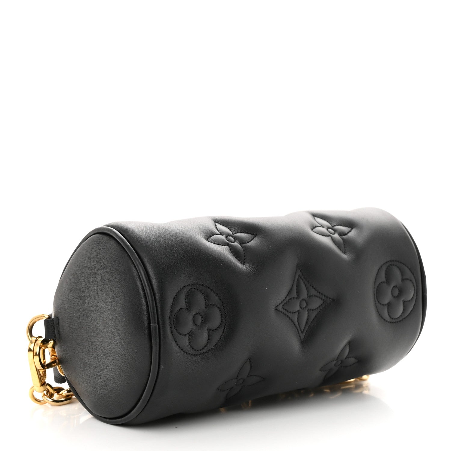 Louis Vuitton Calfskin Bubblegram Papillon BB Black 4 of 9