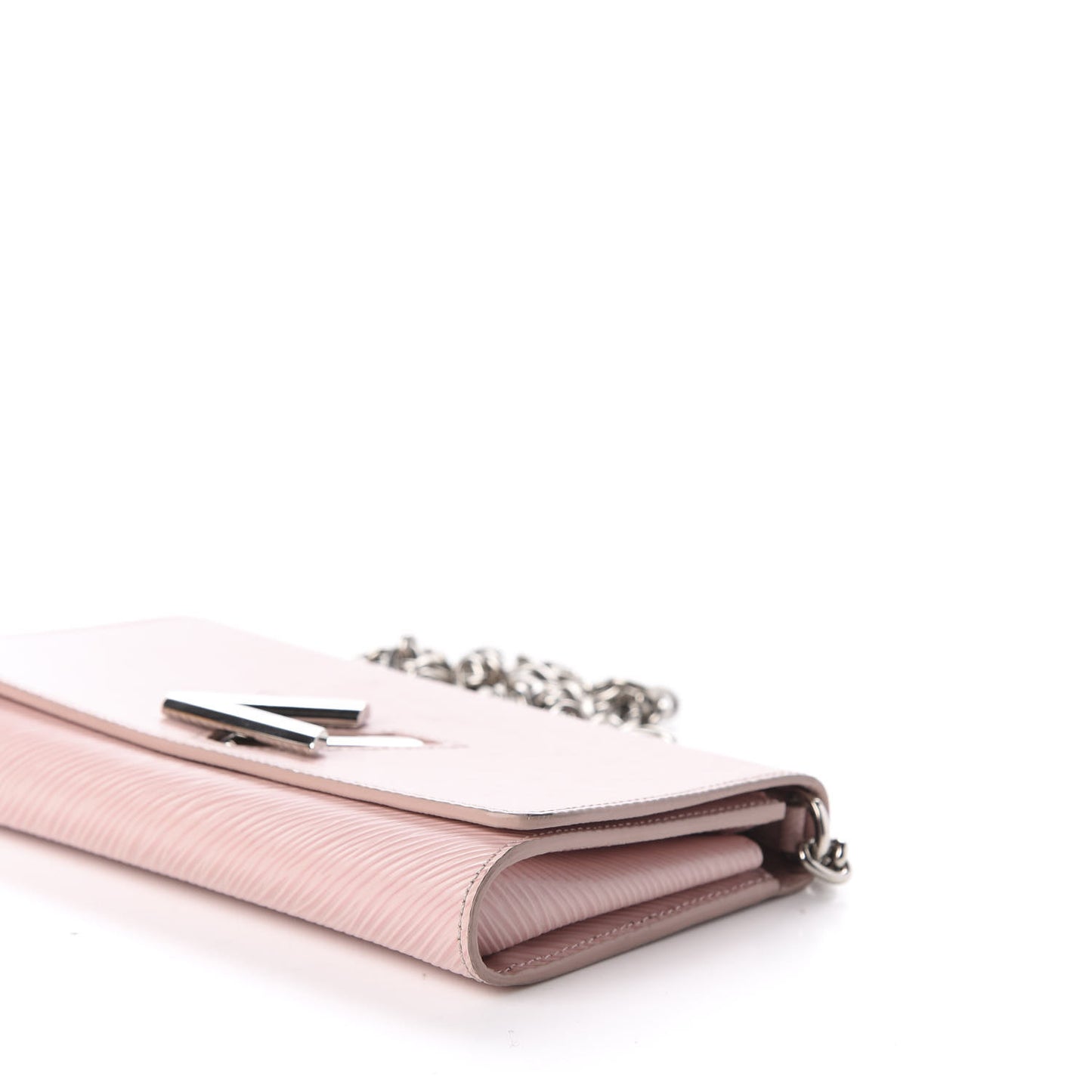 Epi Twist Chain Wallet Rose Ballerine