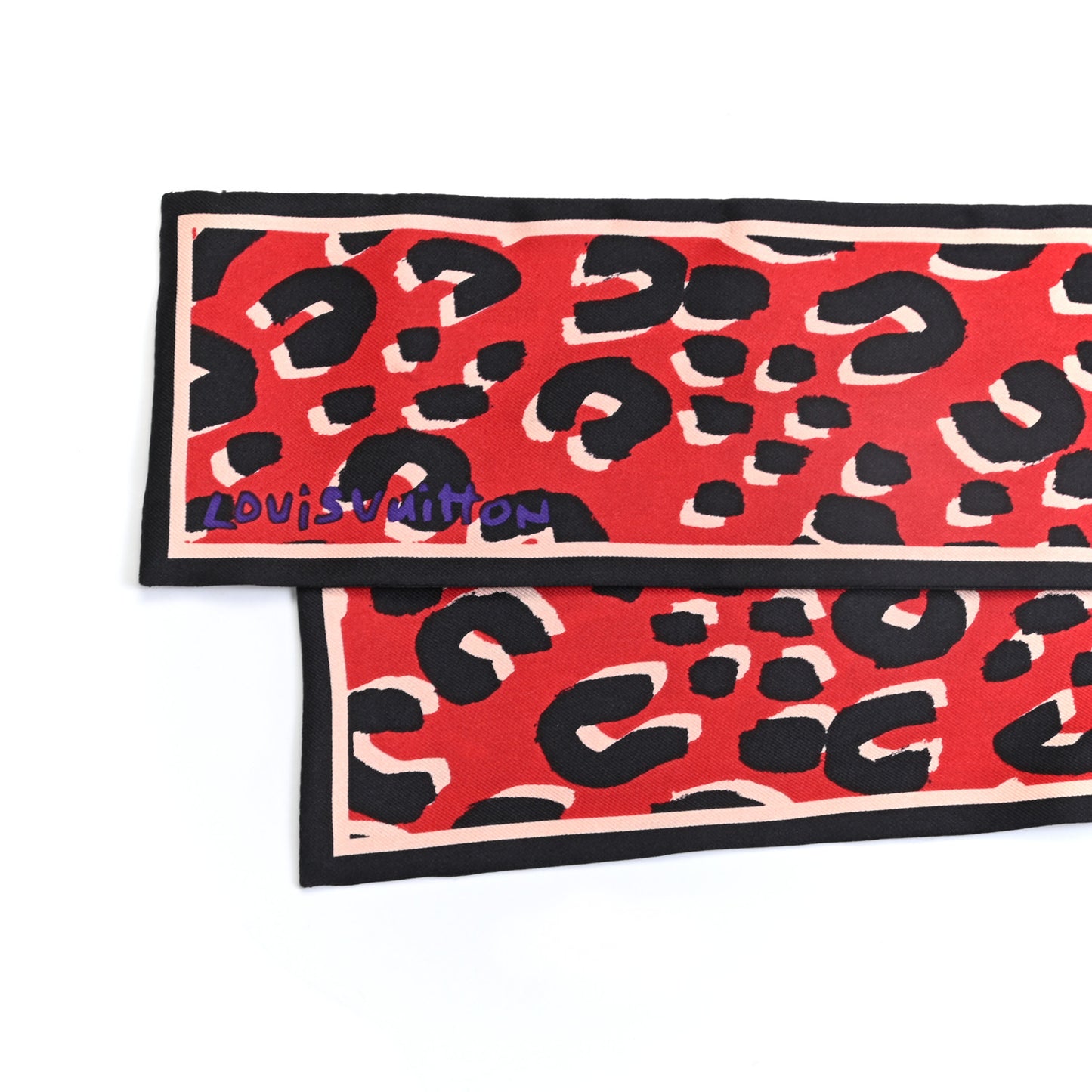 Silk Leopard Bandeau Rouge