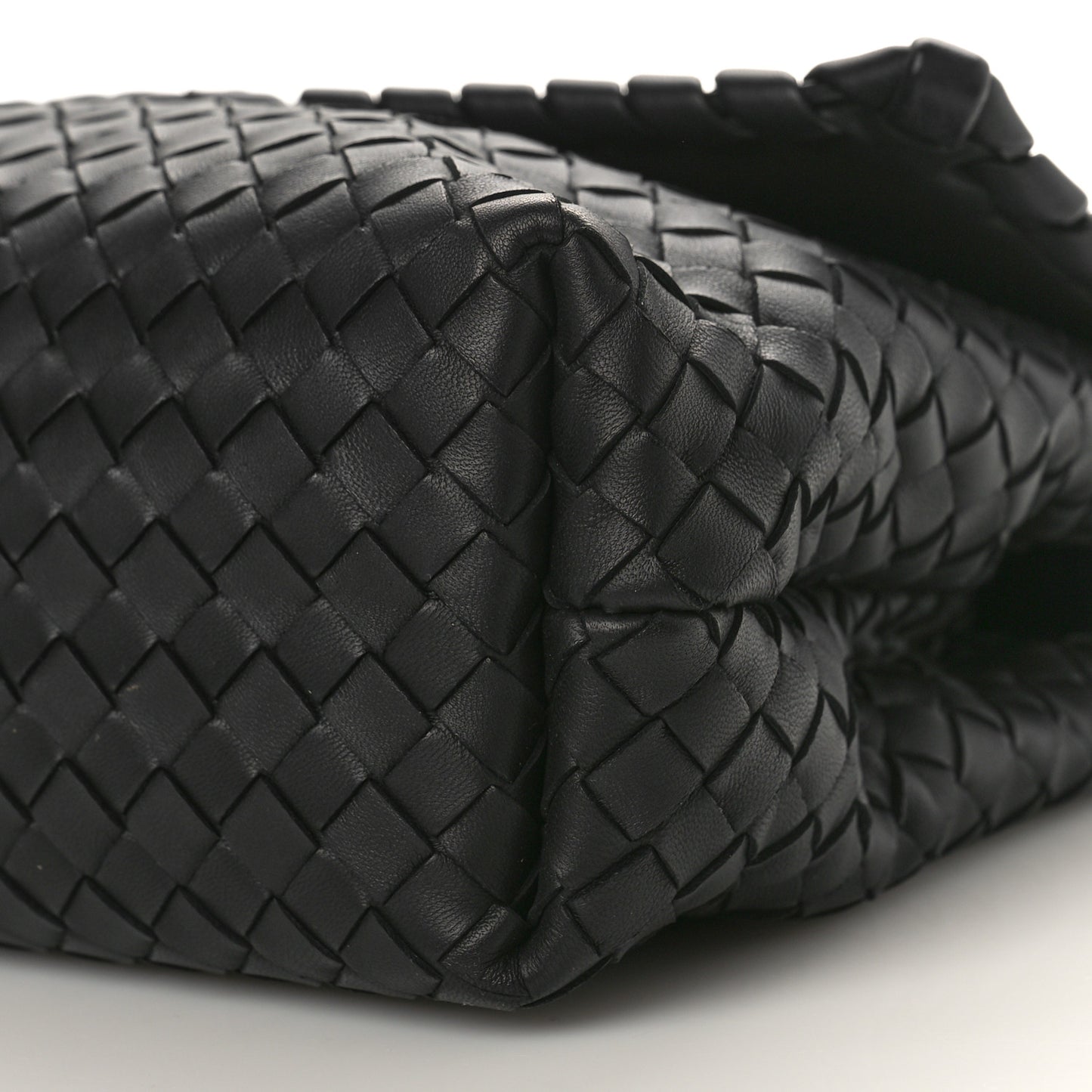 Nappa Intrecciato Medium Olimpia Shoulder Bag Black