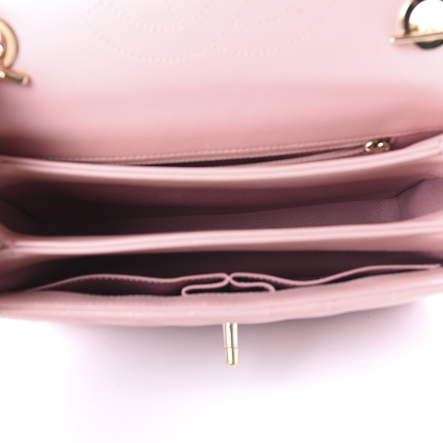 Chanel Lambskin Chevron Quilted Small Trendy CC Dual Handle Flap Bag Light Pink 5 of 11