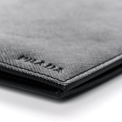 Prada Saffiano Travel Wallet Black 10 of 12