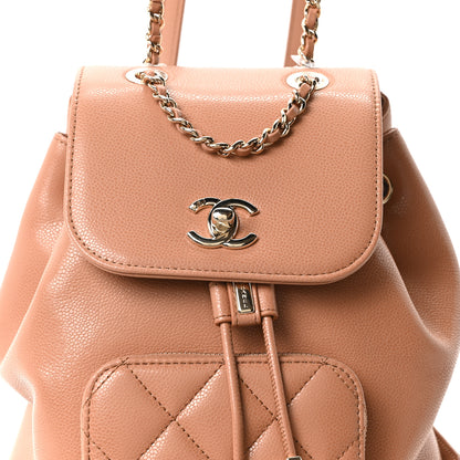 Chanel Caviar Quilted Mini Business Affinity Backpack Brown 8 of 10