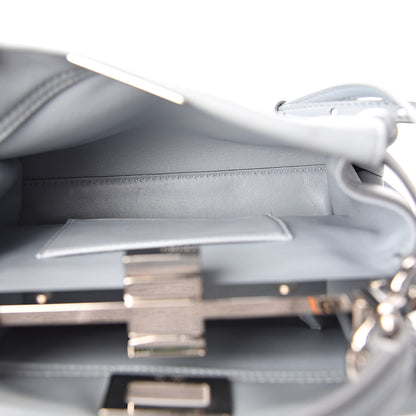 Fendi Nappa Lace Up Mini Peekaboo Iconic Satchel Azzurro Polvere 8 of 13
