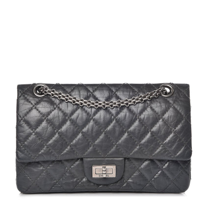Chanel Aged Calfskin Quilted 50th Anniversary 2.55 Reissue 225 Flap Grey 1 of 13