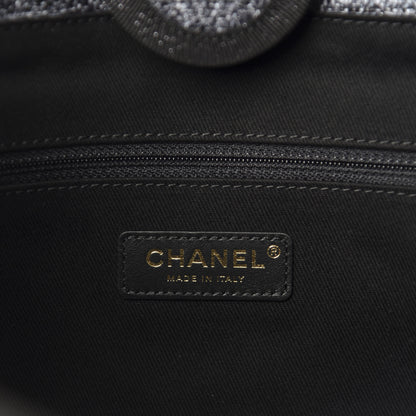Chanel Woven Straw Raffia Small Deauville Tote Charcoal 8 of 11