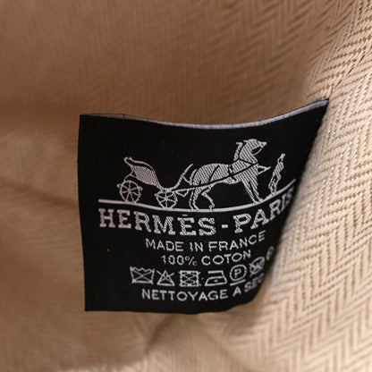 Hermes Canvas Small Bride-A-Brac Pouch Orange Burgundy 6 of 7