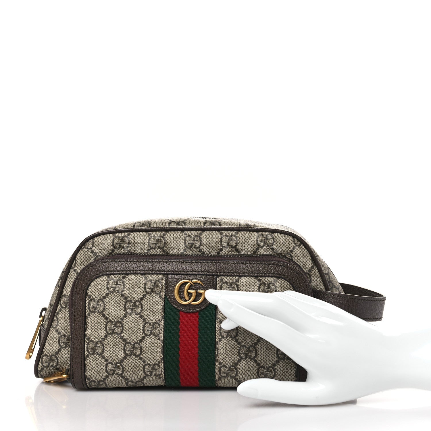 Gucci GG Monogram Web Ophidia Toiletry Case Beige 2 of 10