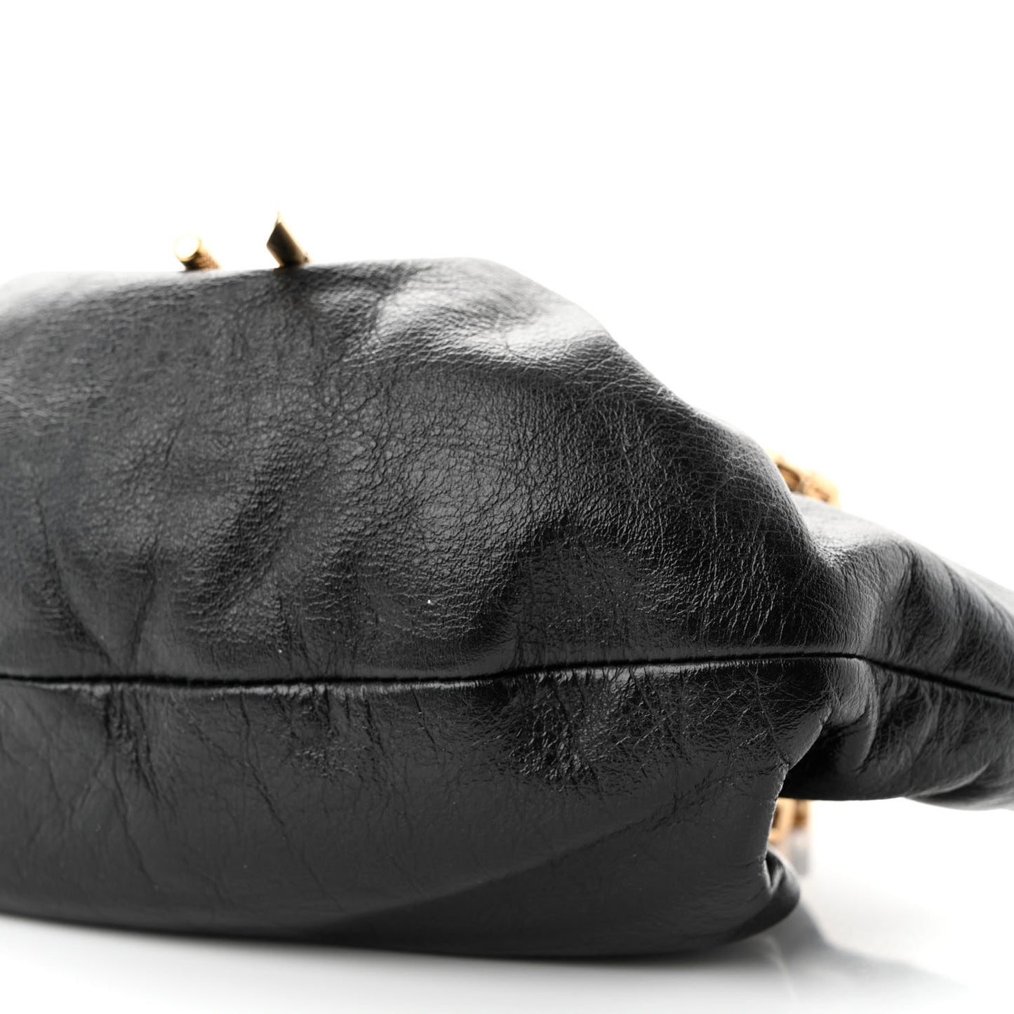 Calfskin Kenny Mini Shoulder Bag Black