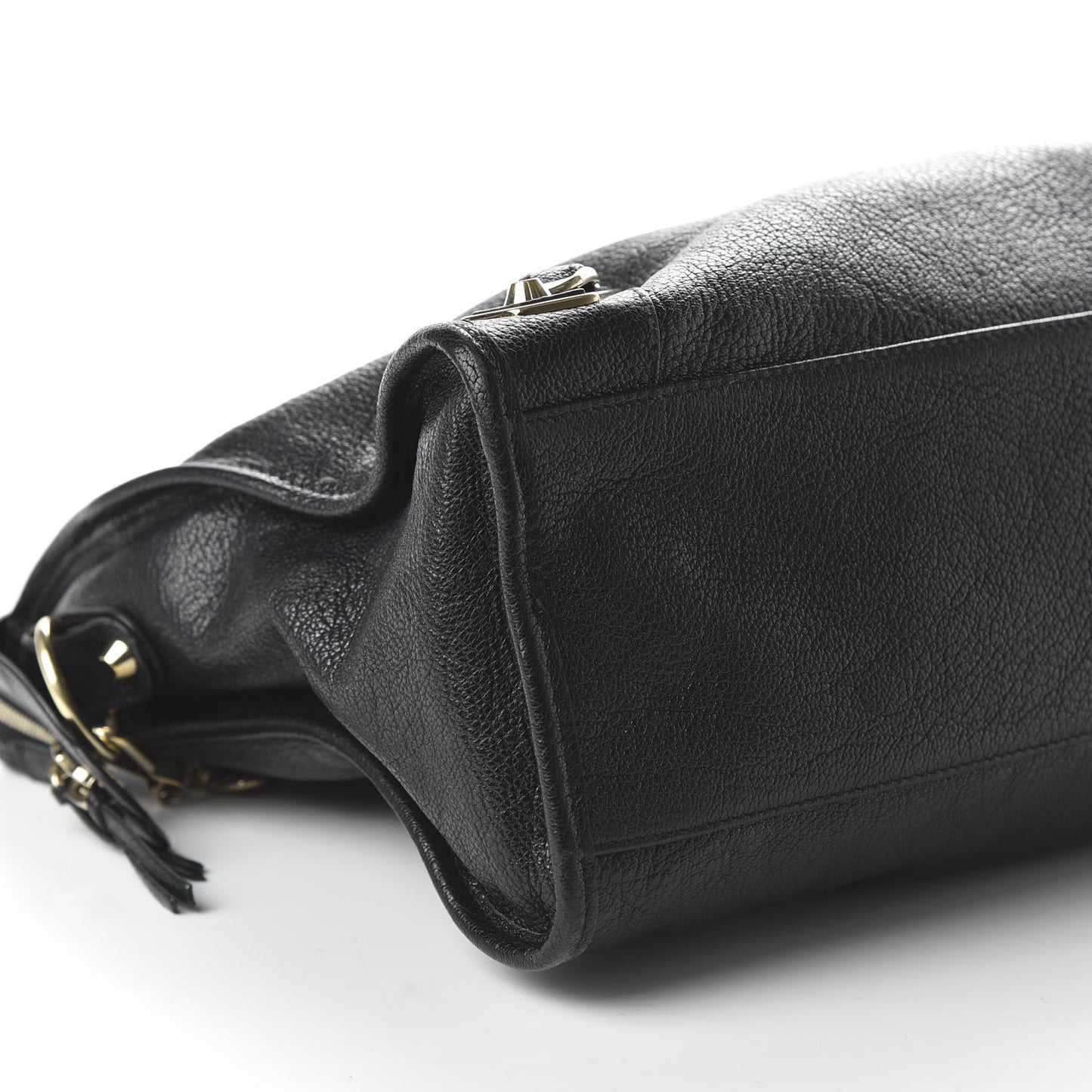 Chevre Gold Metallic Edge Hardware City Black