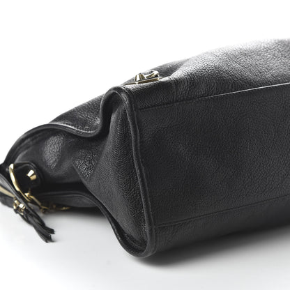 Balenciaga Chevre Gold Metallic Edge Hardware City Black 6 of 12