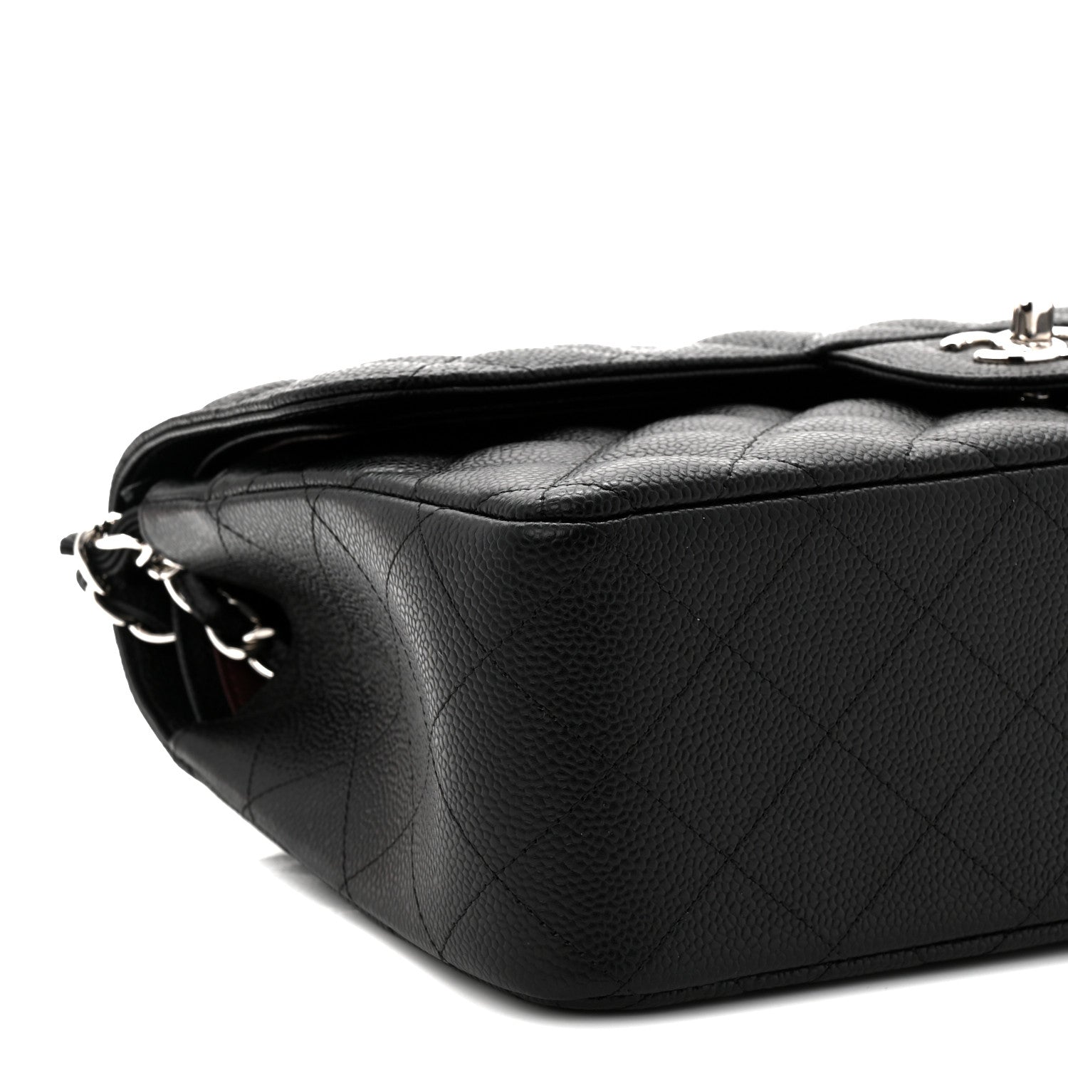 Chanel Caviar Quilted Jumbo Double Flap Black 9 of 11