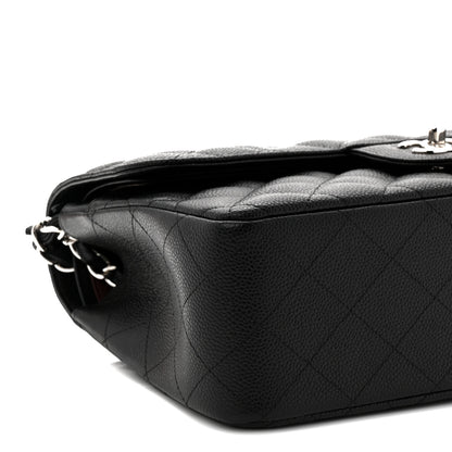 Chanel Caviar Quilted Jumbo Double Flap Black 9 of 11