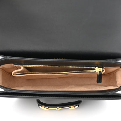 Gucci Azalea Calfskin Horsebit 1955 Shoulder Bag Black 5 of 11
