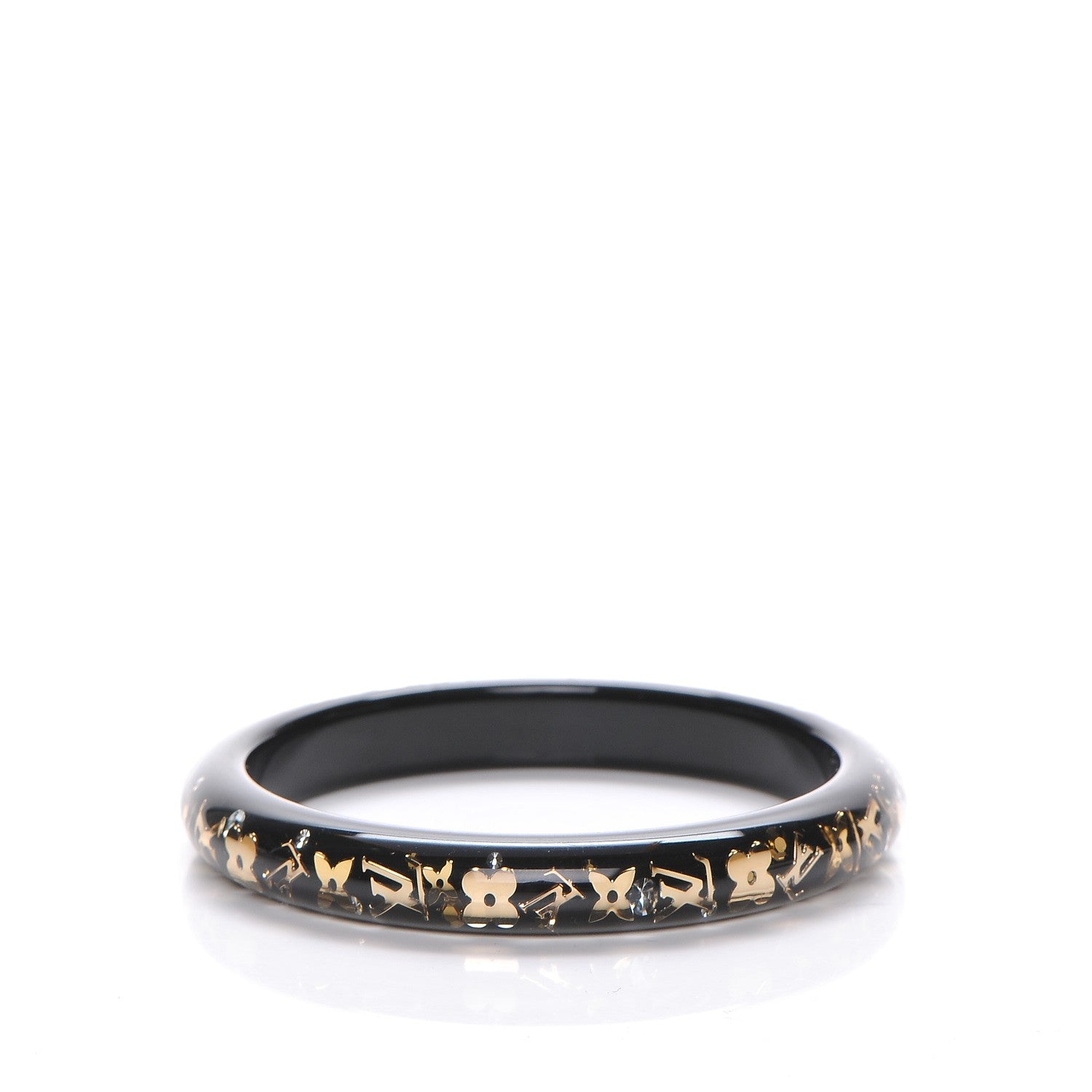 Louis Vuitton Resin Swarovski Large Inclusion Bracelet PM Black 3 of 3