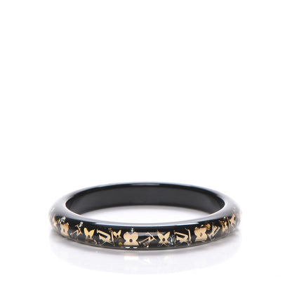 Louis Vuitton Resin Swarovski Large Inclusion Bracelet PM Black 3 of 3