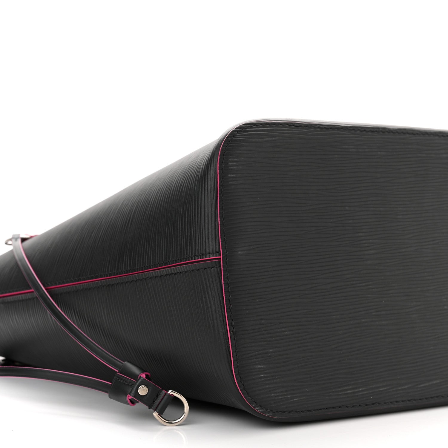 Louis Vuitton Epi Neverfull MM Black Hot Pink 9 of 11