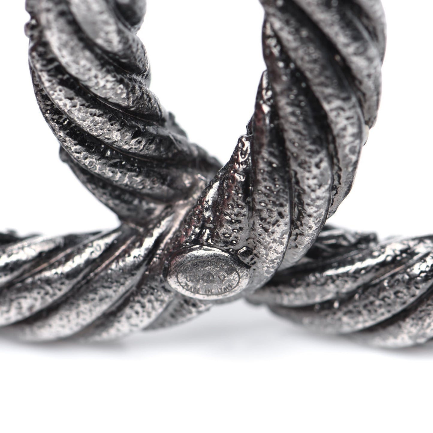 Crystal CC Brooch Silver