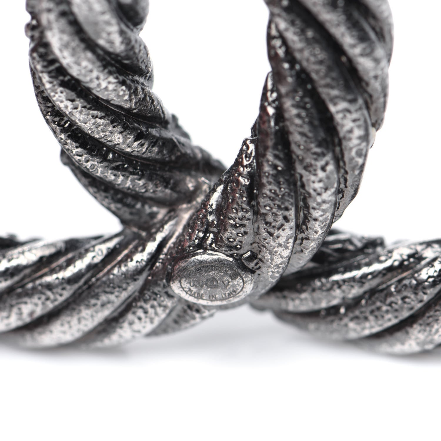 Chanel Crystal CC Brooch Silver 3 of 6