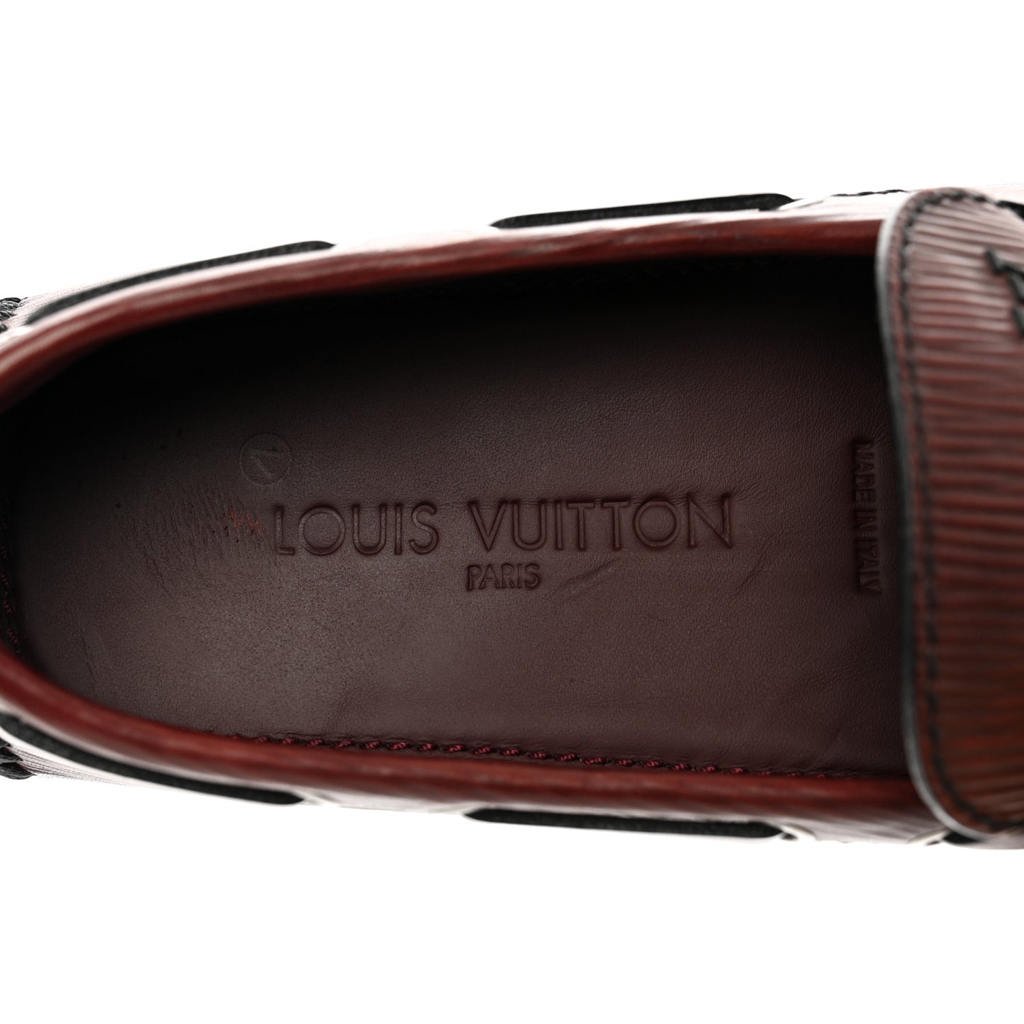 Epi Mens Arizona Car Shoe Moccasin Loafers 10 Bordeaux