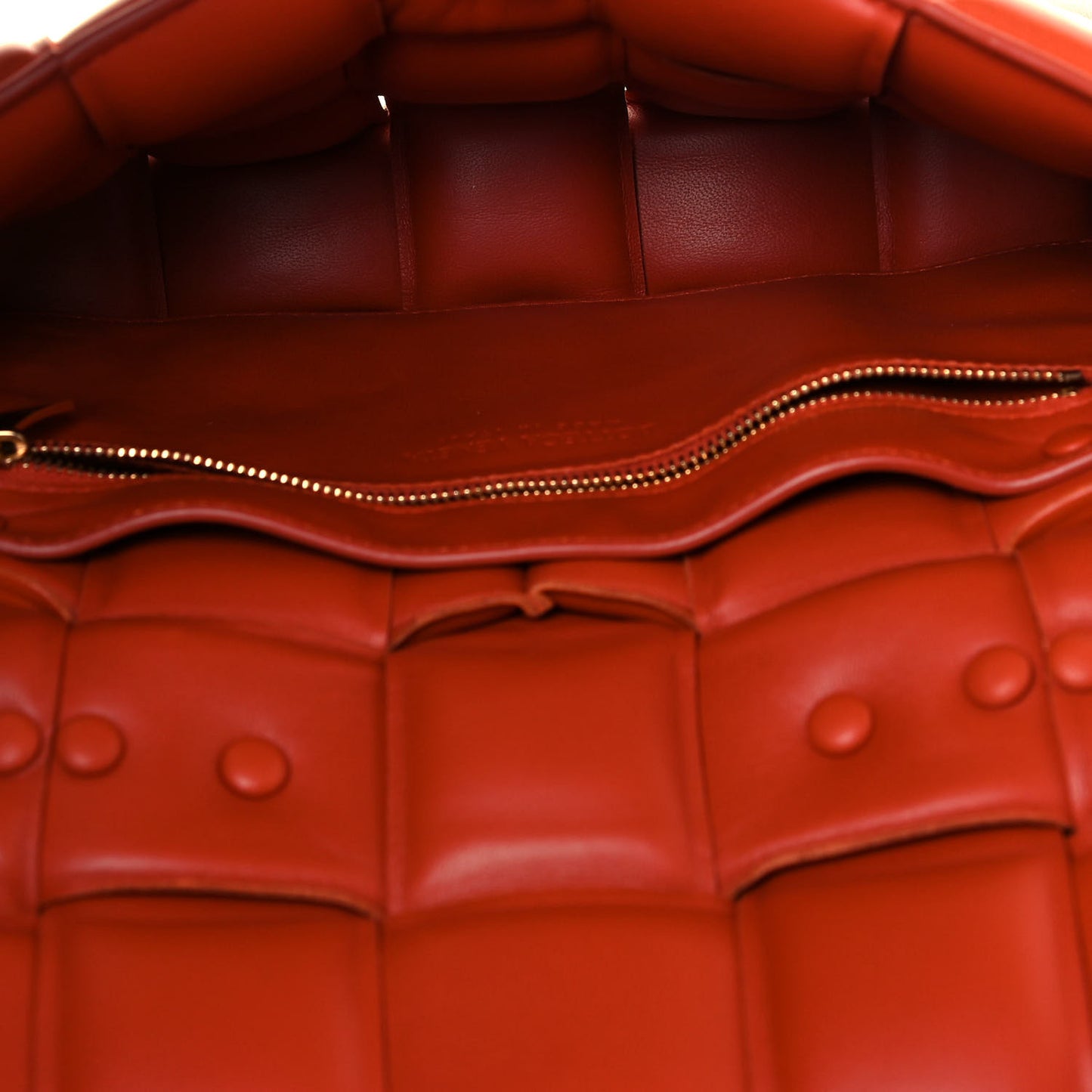 Lambskin Maxi Intreccio Padded Chain Cassette Crossbody Bag Maple