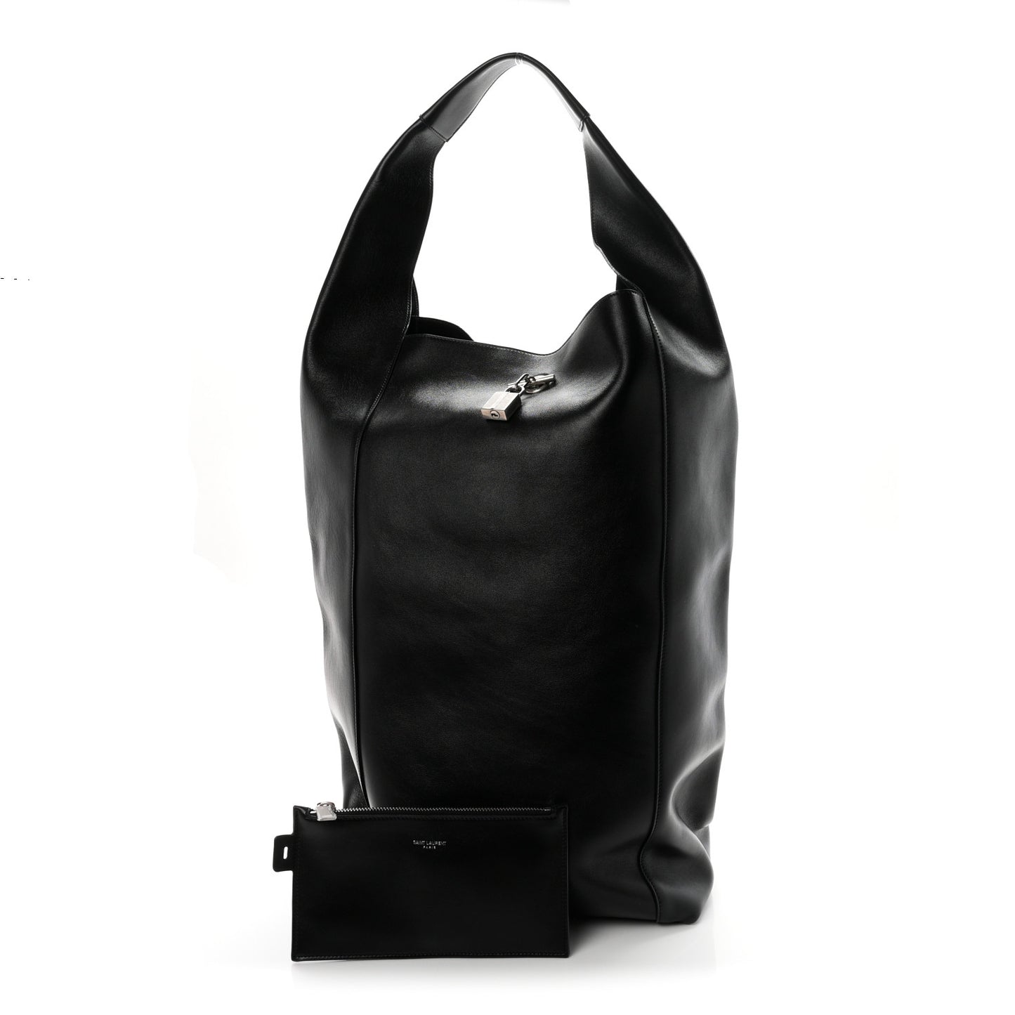Supple Calfskin Large Tanger Hobo Black
