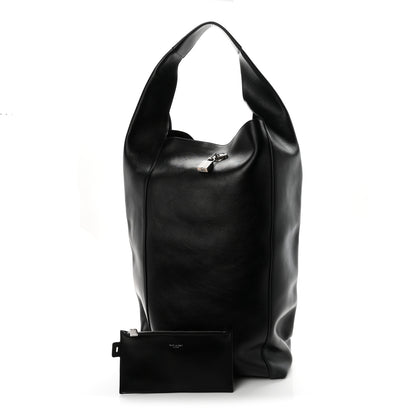 Saint Laurent Supple Calfskin Large Tanger Hobo Black 3 of 10