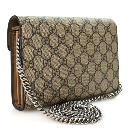Gucci GG Supreme Monogram Mini Dionysus Chain Wallet Beige Taupe 3 of 11