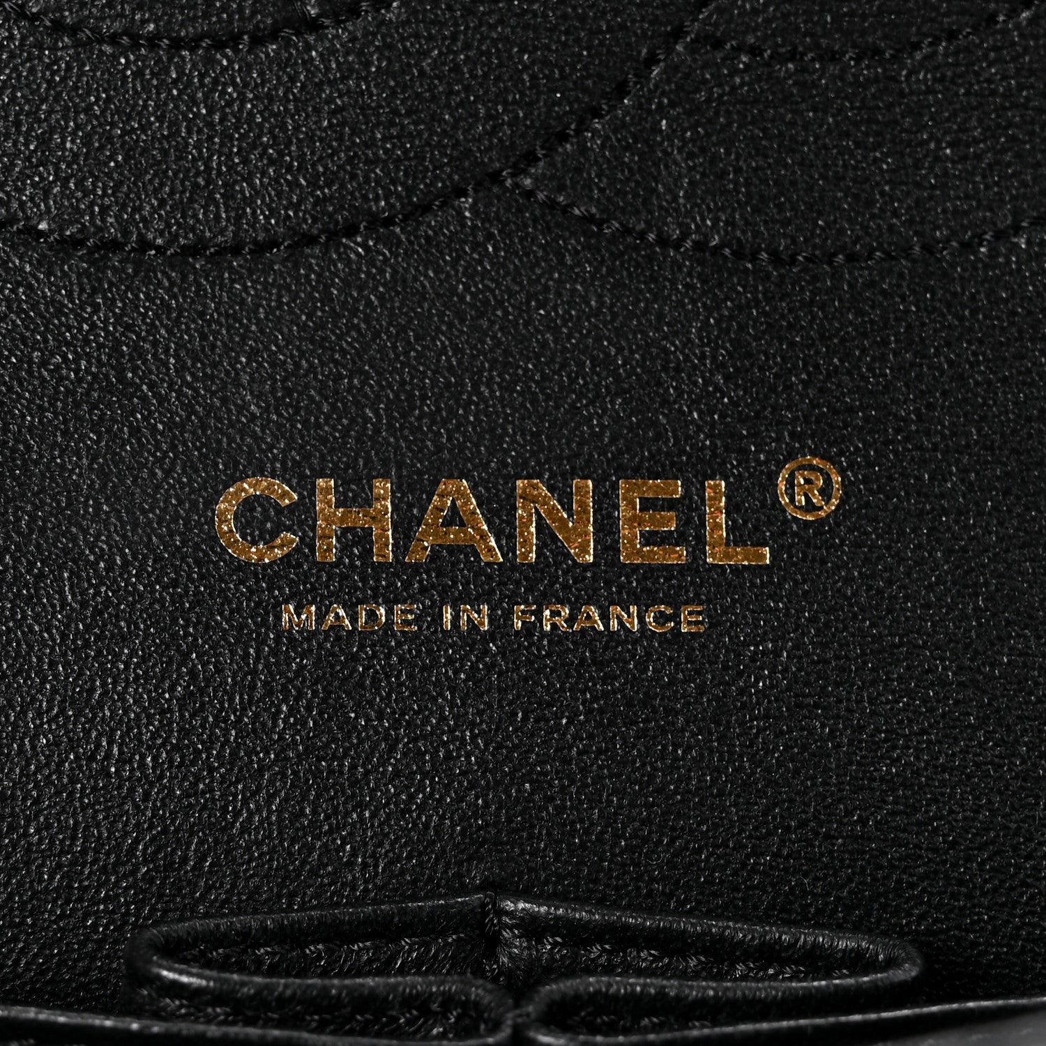 Chanel Lambskin Chevron Quilted Jumbo Double Flap Black 6 of 11