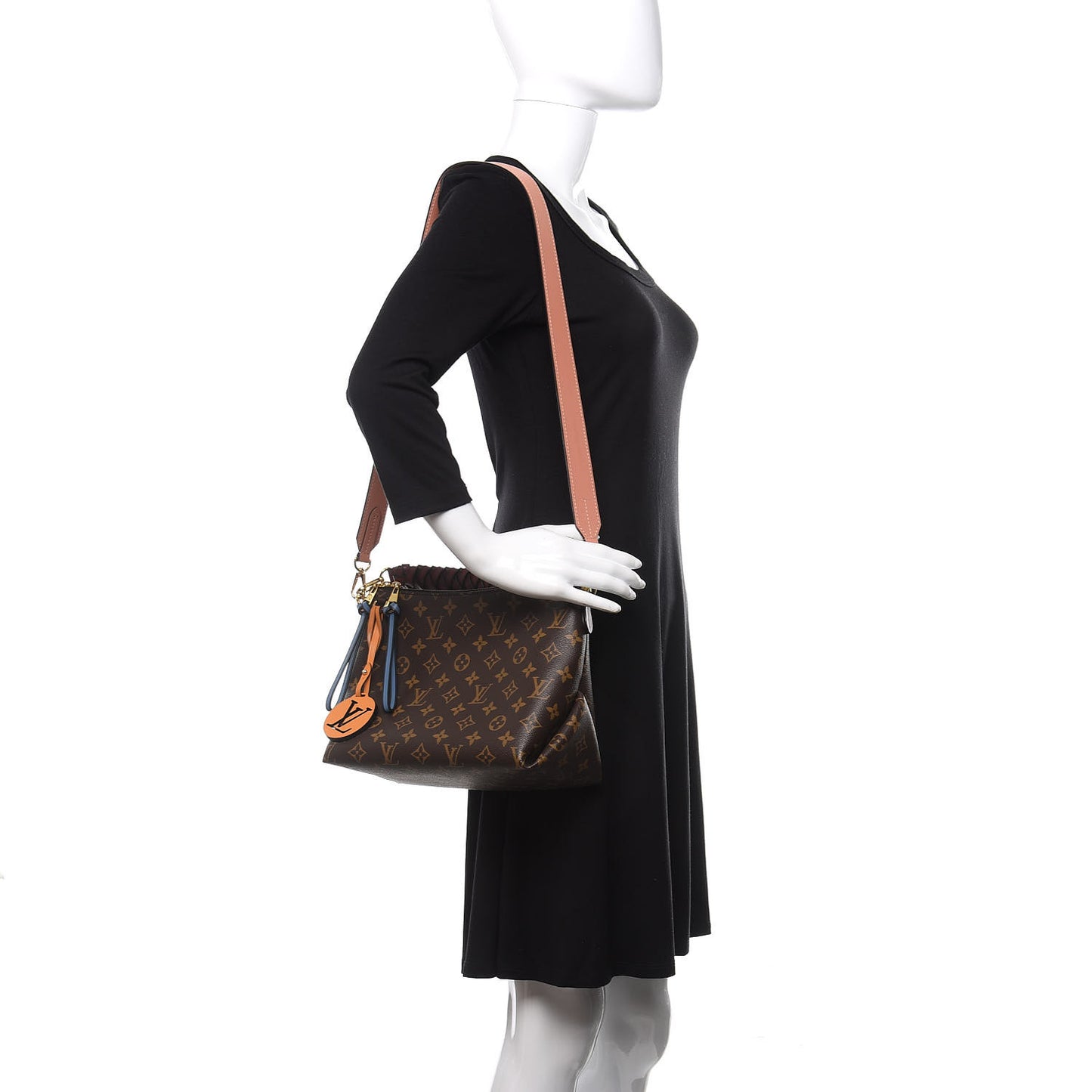 Monogram Beaubourg Hobo Mini Bordeaux Red Peach Safran Blue Jean Blue