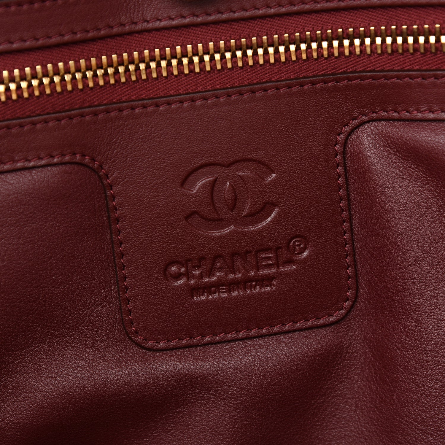 Chanel Metallic Lambskin Quilted Large Coco Cocoon Tote Light Gold 6 of 8