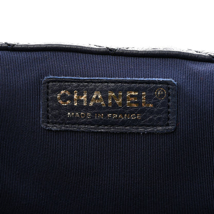 Chanel Calfskin Quilted XXL Travel Flap Bag Navy 6 of 15
