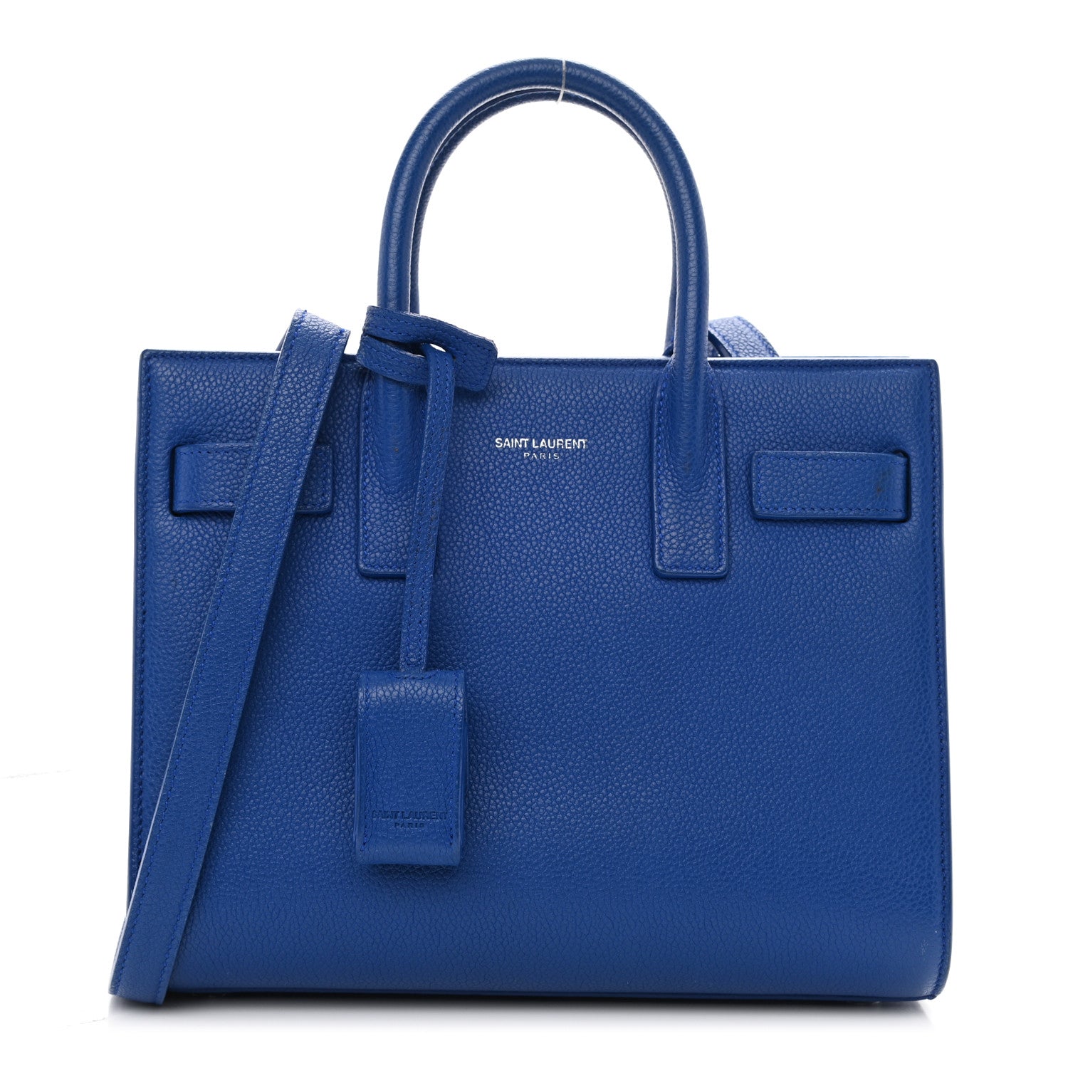 Saint Laurent Grained Calfskin Nano Sac De Jour Royal Blue 1 of 8