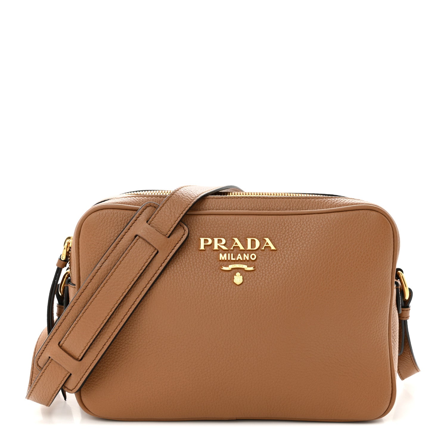 Prada Vitello Phenix Camera Bag Cannella 1 of 11